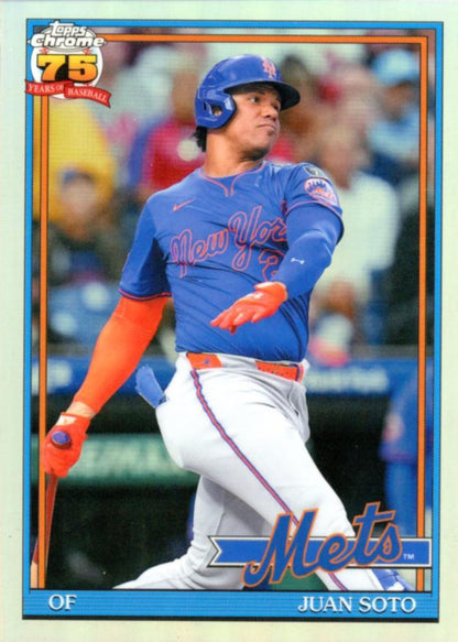2026 Topps Chrome 1991 35th Juan Soto #91CB-11 New York Mets