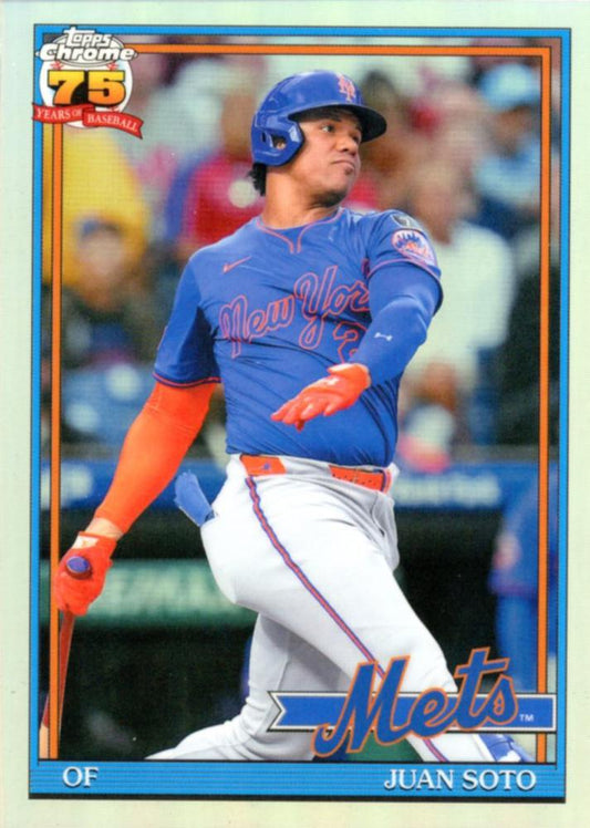 2026 Topps Chrome 1991 35th Juan Soto #91CB-11 New York Mets