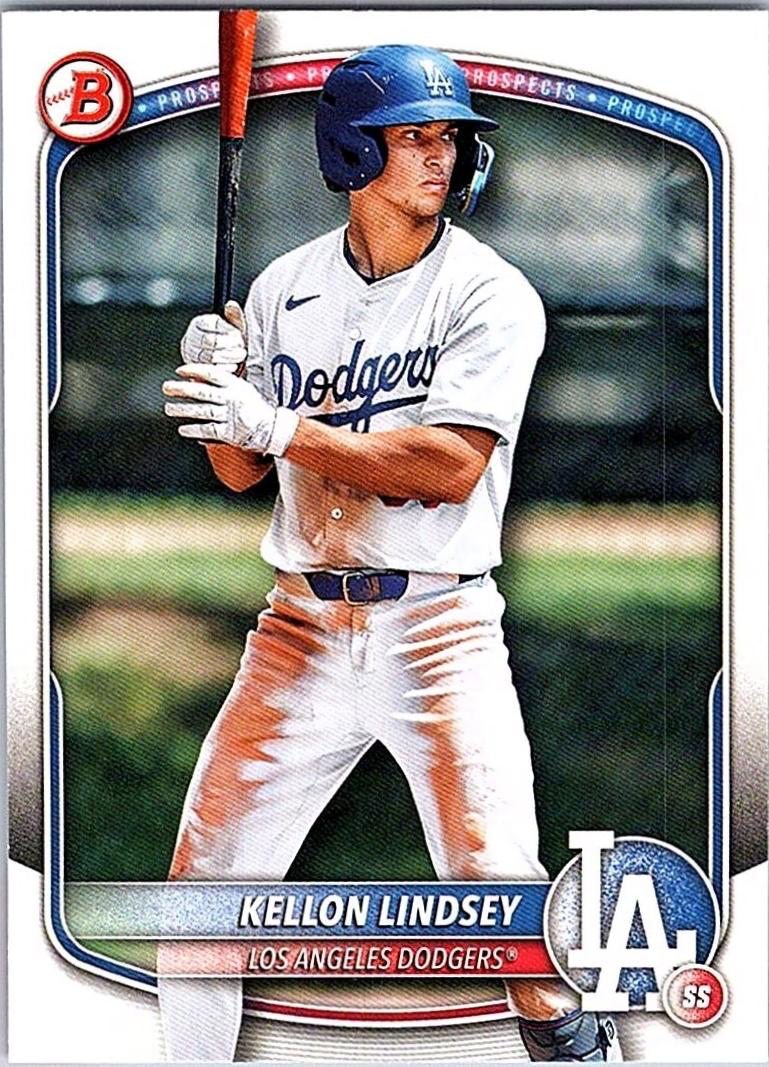 2025 Topps Bowman Paper Prospects Kellon Lindsey Los Angeles Dodgers #BP-137