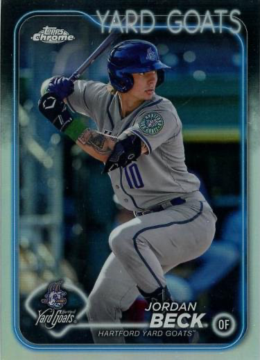 2024 Topps Pro Debut Chrome Refractor Jordan Beck #PDC-172 Hartford Yard Goats