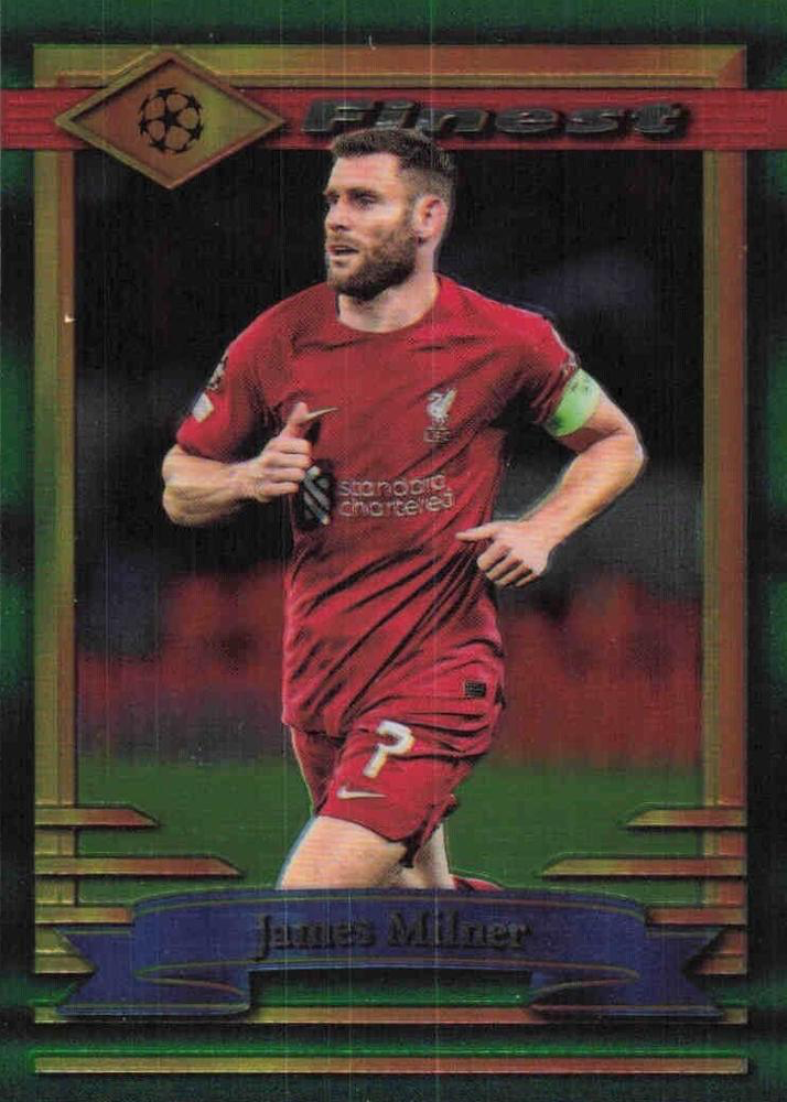 2022 Topps Finest Flashbacks UCC James Milner #93 Liverpool