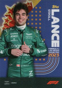 2023 Topps Las Vegas Grand Prix Lance Stroll #24 Aston Martin Cognizant F1