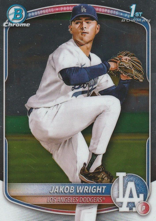 2025 Topps Bowman Chrome Prospect Jakob Wright 1st #BCP-143 Los Angeles Dodgers