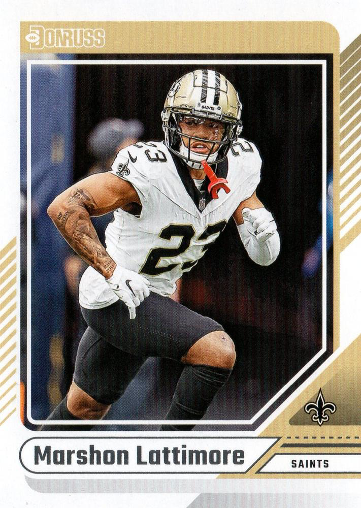 2024 Panini Donruss Marshon Lattimore #133 New Orleans Saints