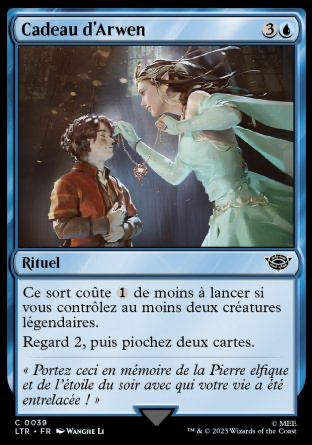 2023 Magic MTG Le Seigneur des Anneaux Cadeau d'Arwen LTR #39