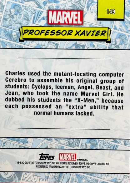 2024 Topps Chrome Marvel Professor Xavier #149