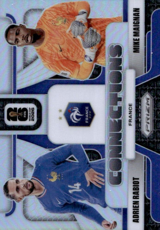 2026 Panini Prizm FIFA World Cup Connections Silver Rabiot/Maignan #4 France