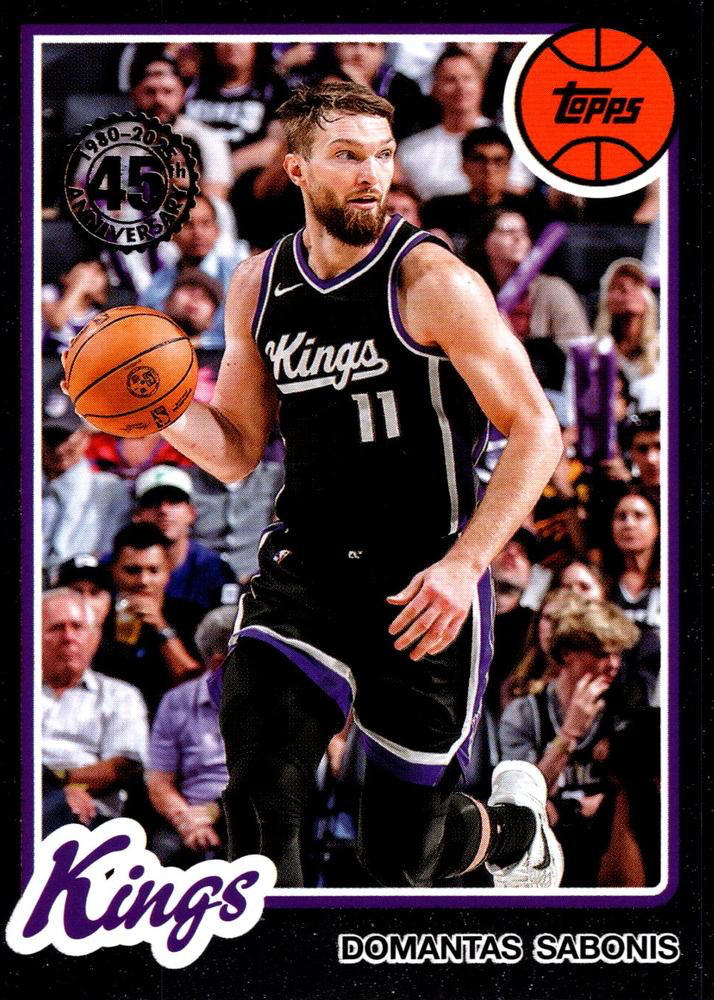 2025 Topps NBA 1980-81 Topps Basketball Domantas Sabonis 80BK-36 Sacramento Kings