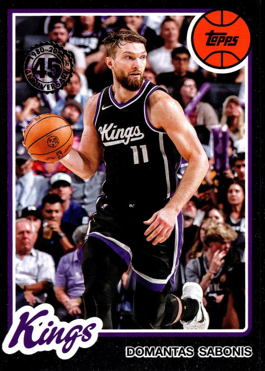 2025 Topps NBA 1980-81 Topps Basketball Domantas Sabonis 80BK-36 Sacramento Kings