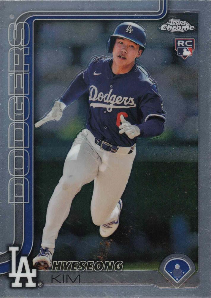 2025 Topps Chrome MLB Hyeseong Kim RC #152 Los Angeles Dodgers
