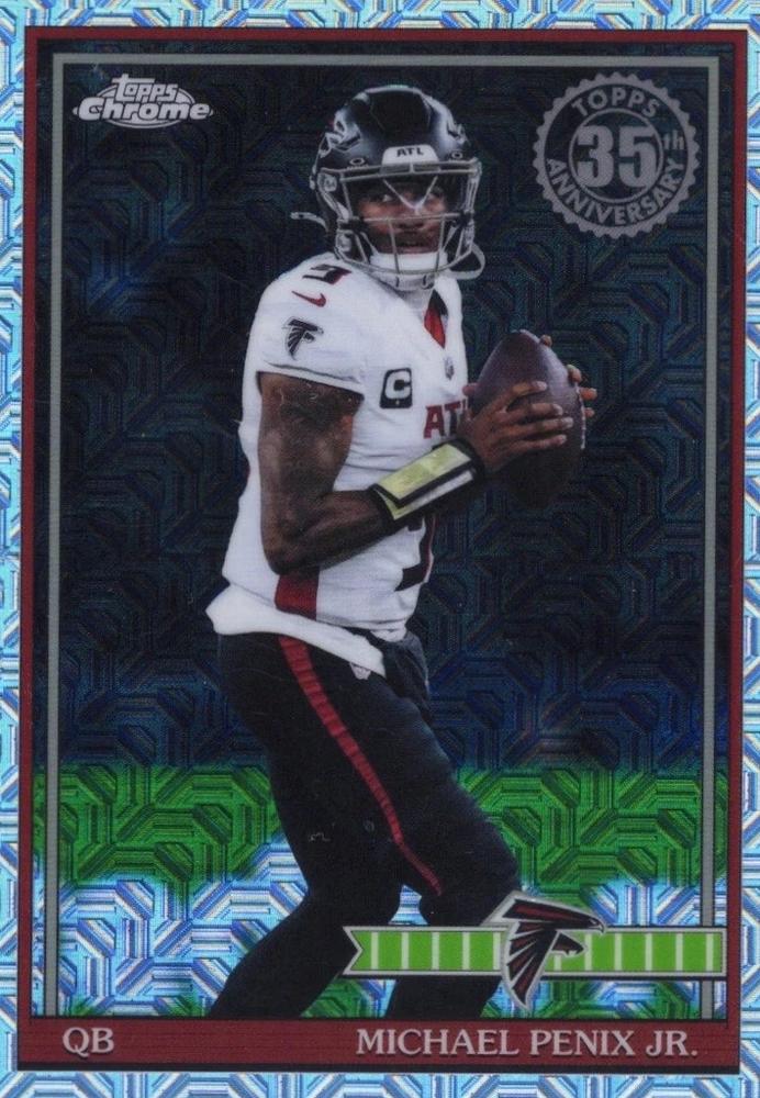 2026 Topps Flagship 1991 35th Mojo Chrome Michael Penix Jr. #91TF-4 Atlanta Falcons