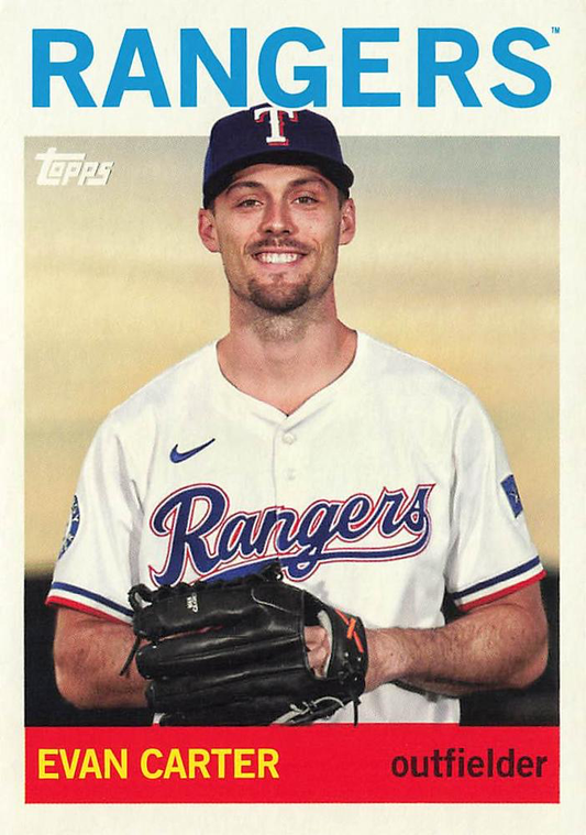 2025 Topps Archives Evan Carter #24 Texas Rangers