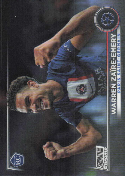2022 Topps Stadium Club Chrome UCC Warren Zaïre-Emery RC #33 Paris Saint-Germain