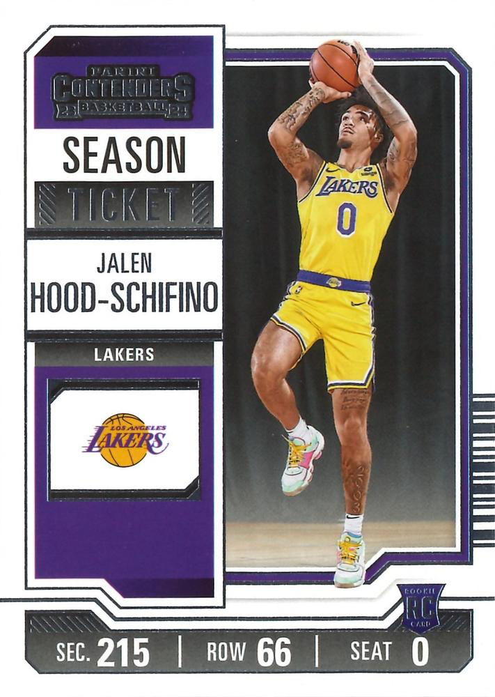 2023 Panini Contenders Jalen Hood-Schifino RC #83 Los Angeles Lakers