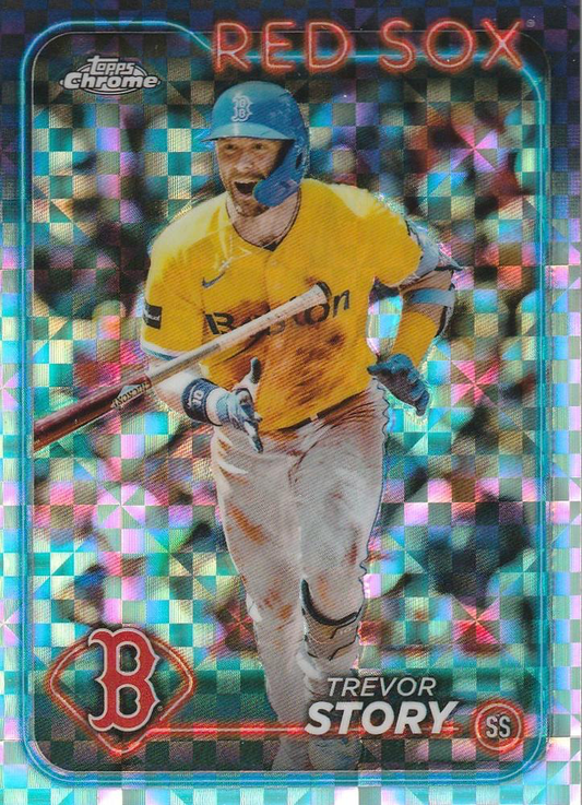 2024 Topps Chrome X-Fractor Parallel Trevor Story Boston Red Sox #279