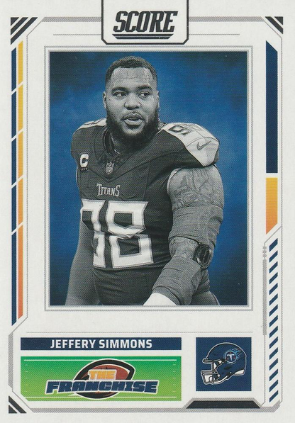 2025 Panini Score The Franchise Jeffery Simmons #31 Tennessee Titans
