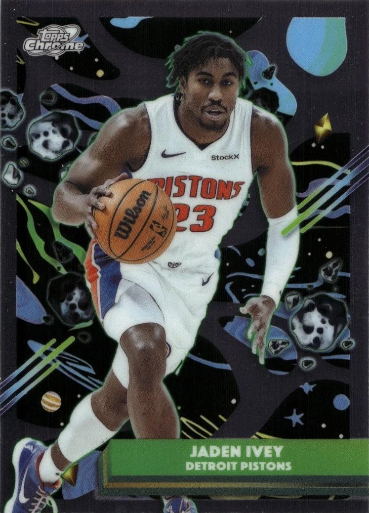 2025 Topps Chrome Cosmic Jaden Ivey #21 Detroit Pistons