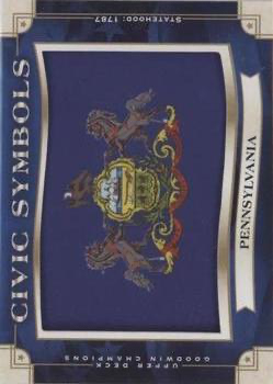 2019 Upper Deck Goodwin Champions Civic Symbols Pennsylvania #USF-2 États-Unis