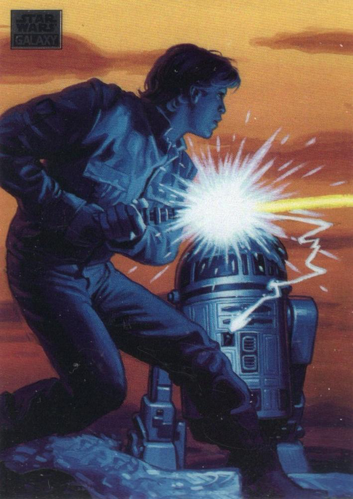 2024 Topps Chrome Star Wars Galaxy Luke Skywalker and R2-D2 #50