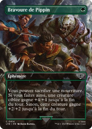 2023 Magic MTG Le Seigneur des Anneaux Bravoure de Pippin LTR #414