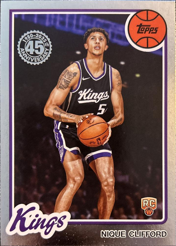 2025 Topps NBA 1980-81 Topps Basketball Nique Clifford 80BK-70 Sacramento Kings