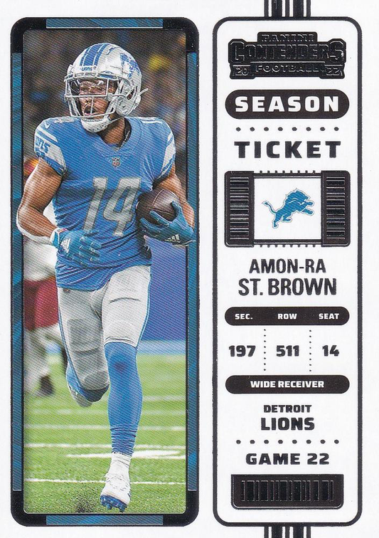 2022 Panini Contenders Amon-Ra St. Brown #36 Detroit Lions