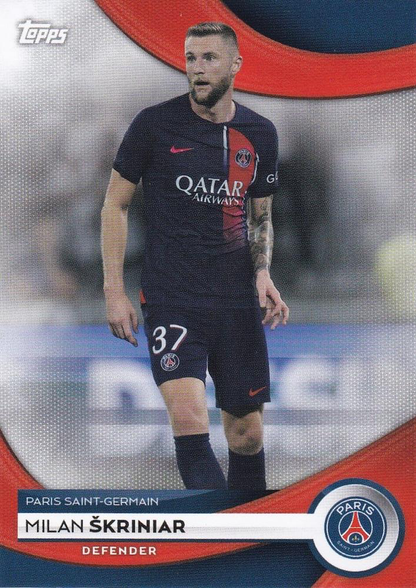 2023 Topps PSG Team Set Milan Škriniar #6 Paris Saint-Germain