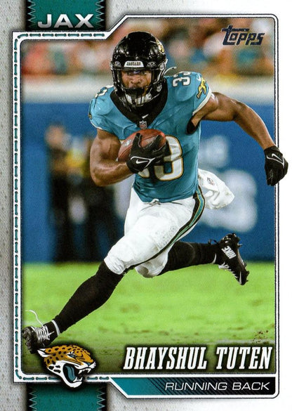 2026 Topps Flagship Bhayshul Tuten #91 Jacksonville Jaguars