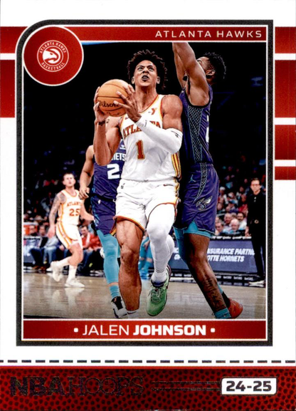 2024 Panini Hoops Jalen Johnson #205 Atlanta Hawks