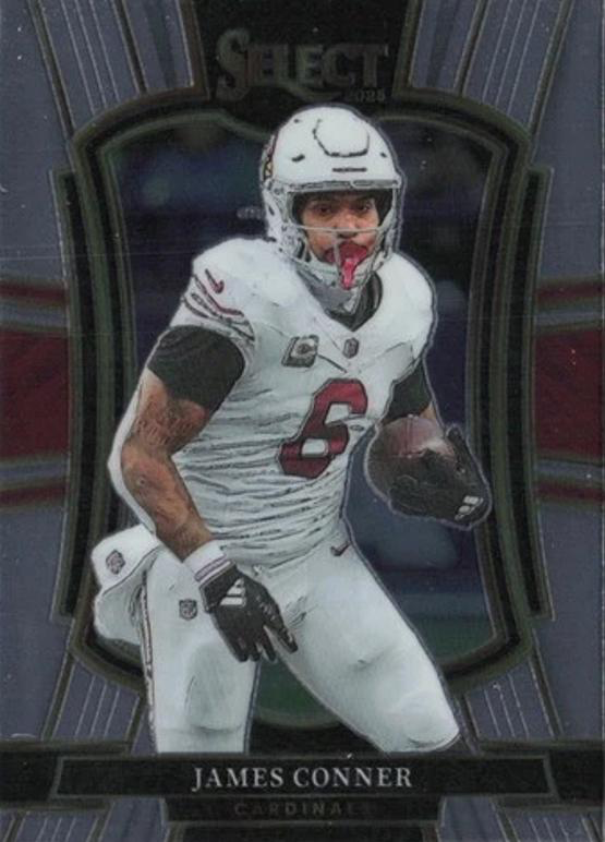 2025 Panini Select James Conner #123 Arizona Cardinals