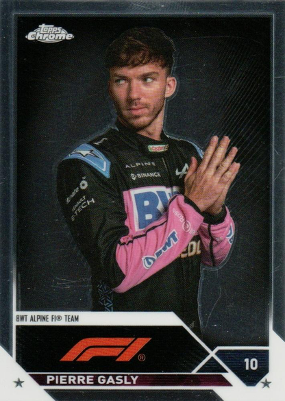 2023 Topps Chrome Formula 1 Pierre Gasly #52BWT Alpine F1 Team