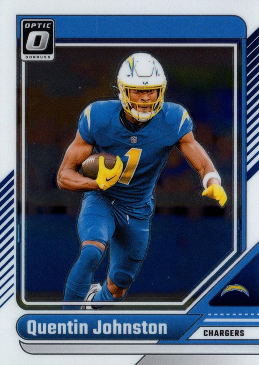 2024 Donruss Optic Football Quentin Johnston Los Angeles Chargers #108