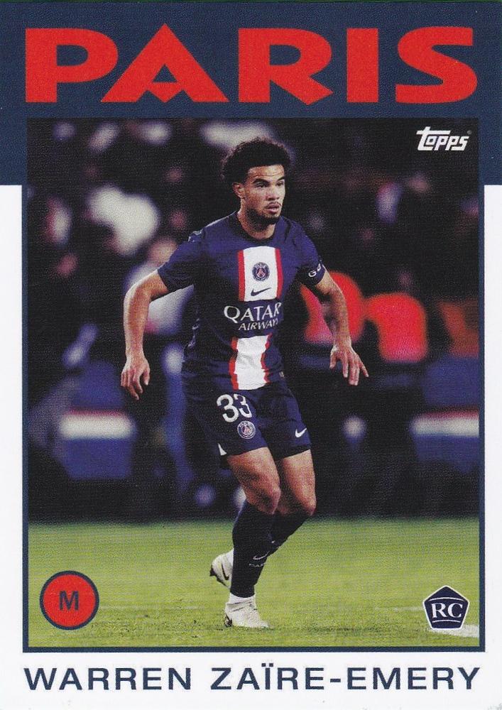 2022 Topps PSG Team Set Warren RC Zaïre-Emery #36 Paris Saint-Germain