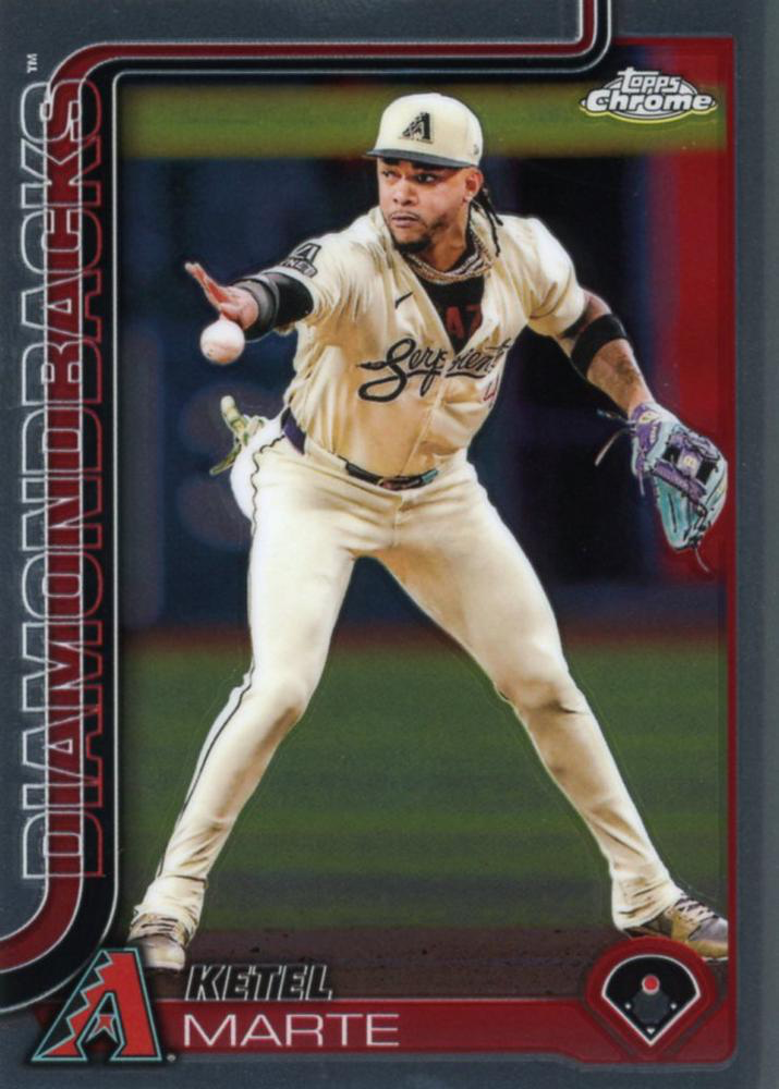 2025 Topps Chrome MLB Ketel Marte #272 Arizona Diamondbacks