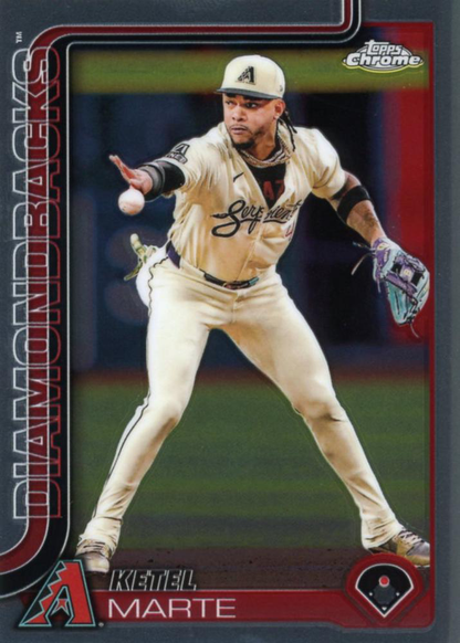 2025 Topps Chrome MLB Ketel Marte #272 Arizona Diamondbacks