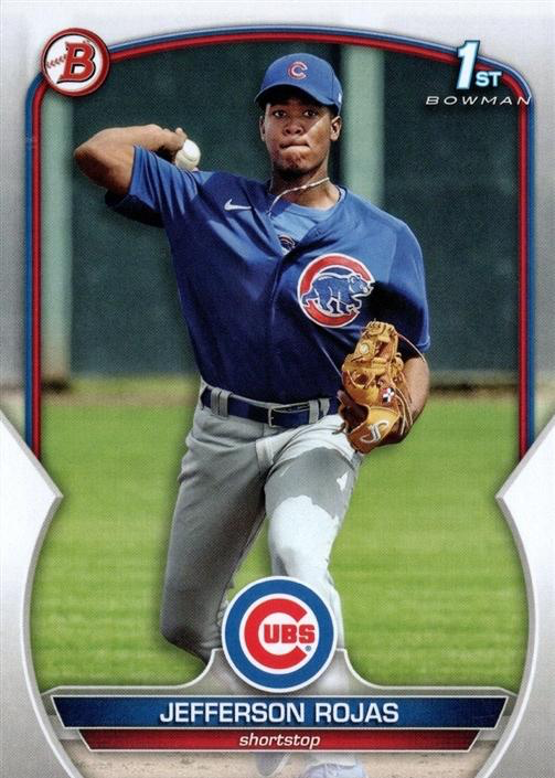 2023 Topps Bowman Paper Prospects Jefferson Rojas 1st Chicago Cubs #BP-70