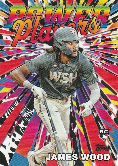 2025 Topps Series 1 Power Players James Wood Washington Nationals #PP-23