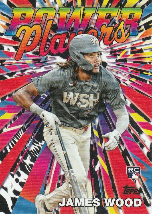 2025 Topps Series 1 Power Players James Wood Washington Nationals #PP-23