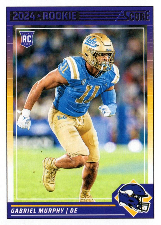 2024 Panini Score Football Gabriel Murphy Minnesota Vikings #376 RC