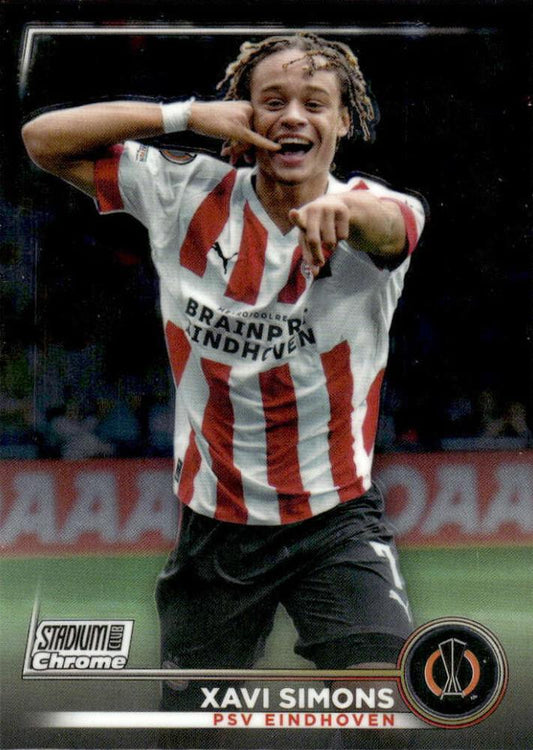 2022 Topps Stadium Club Chrome UCC Xavi Simons #16 PSV Eindhoven