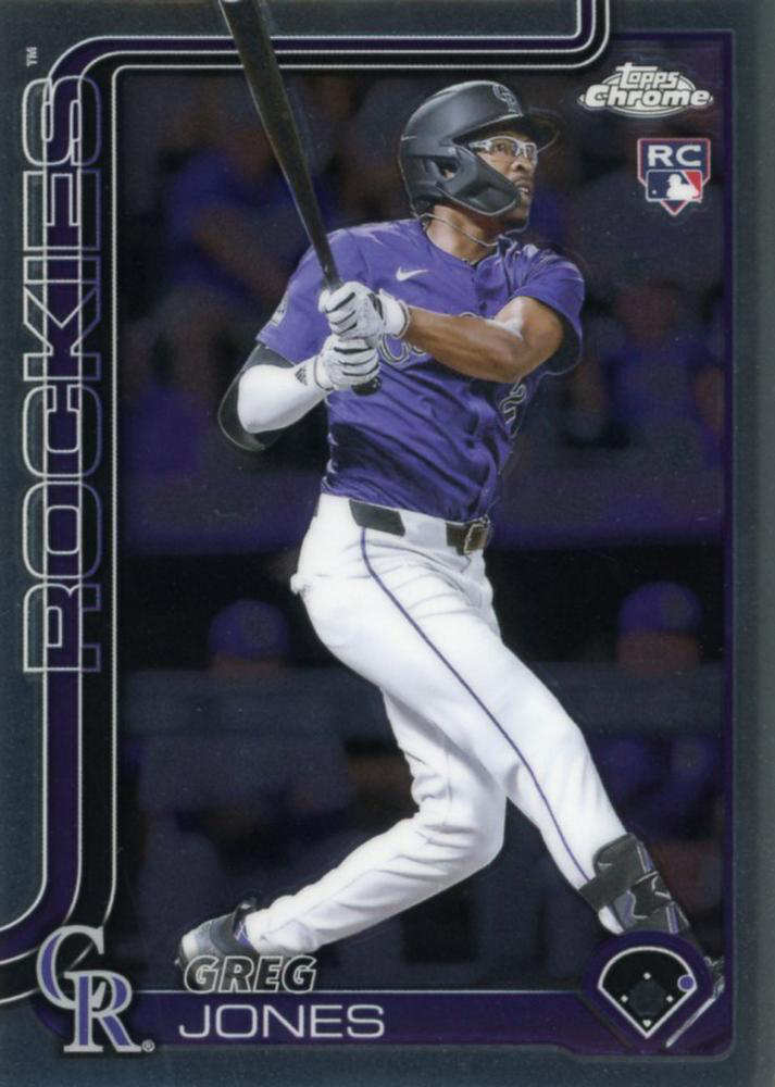 2025 Topps Chrome MLB Greg Jones RC #265 Colorado Rockies