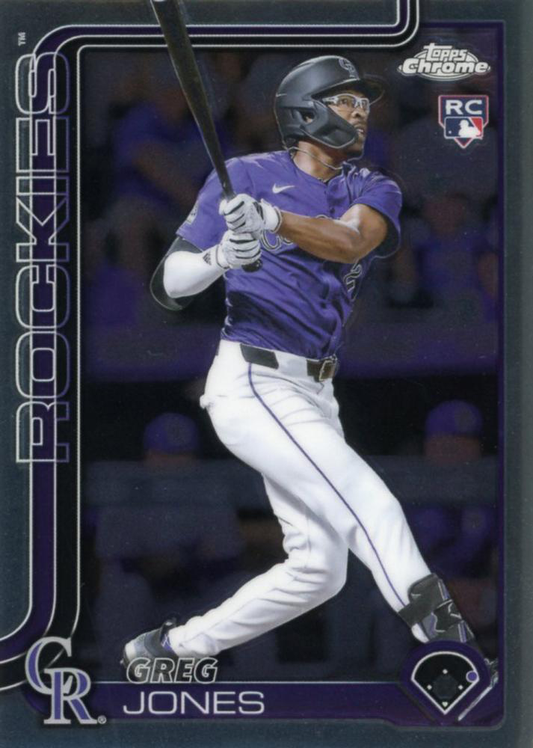 2025 Topps Chrome MLB Greg Jones RC #265 Colorado Rockies