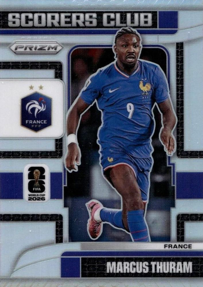 2026 Panini Prizm World Cup Silver Scorers Club Marcus Thuram #3 France