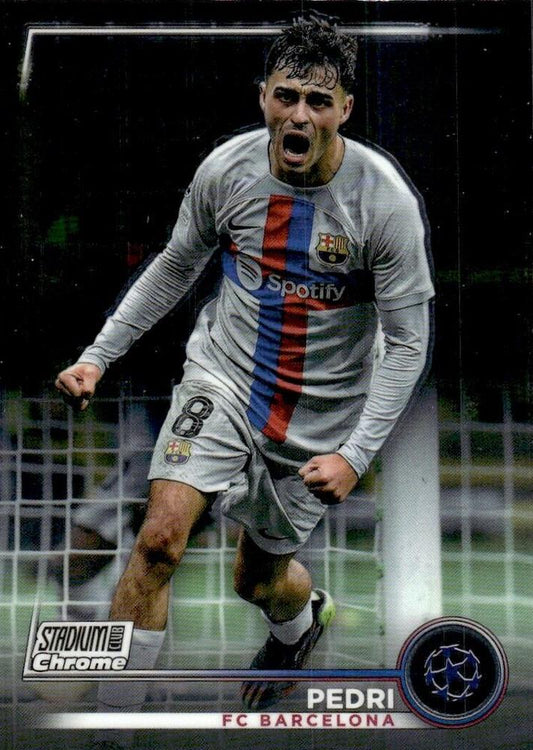 2022 Topps Stadium Club Chrome UCC Pedri #62 FC Barcelona