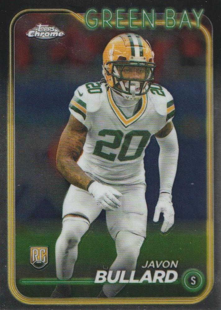 2024 Topps Chrome Football Javon Bullard RC #284 Green Bay Packers