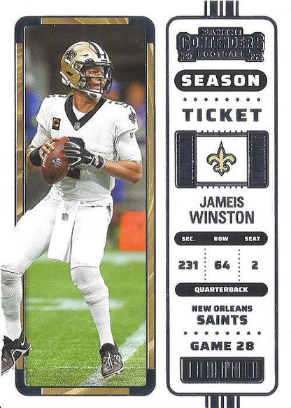 2022 Panini Contenders Jameis Winston New Orleans Saints #62