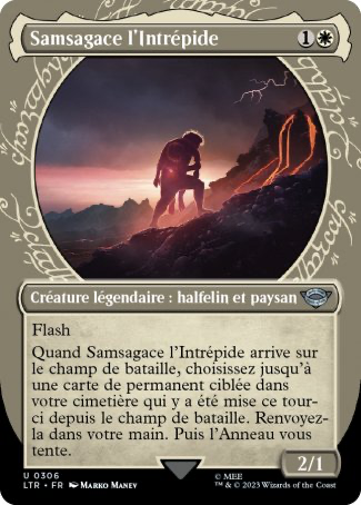 2023 Magic MTG Le Seigneur des Anneaux Samsagace l'Intrépide LTR #306