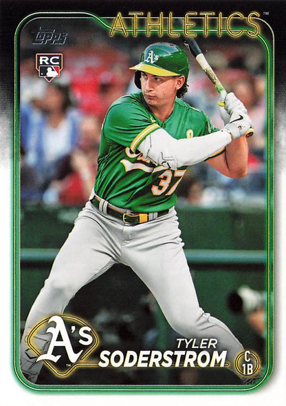 2024 Topps Series 1 Tyler Soderstrom RC Oakland Athletics #244