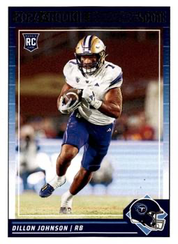 2024 Panini Score Football Dillon Johnson Tennessee Titans #301 RC
