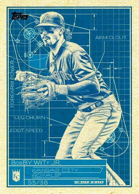 2024 Topps Series 1 Superstar Blueprint Bobby Witt Jr. Kansas City Royals #SB-25